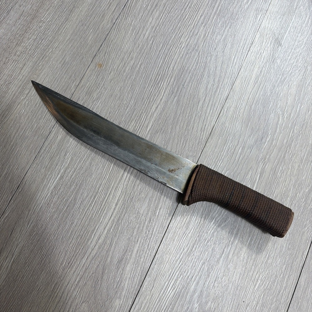 Vintage US WW2 Knife Ka-Bar Braided Handle 12" Full Length Military WWII War